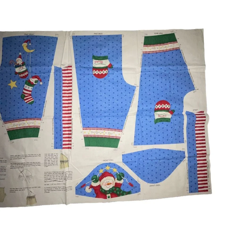 Brand New Daisy Kingdom Swingn Santa Infant Overalls Fabric 6 12 24 Mo Christmas